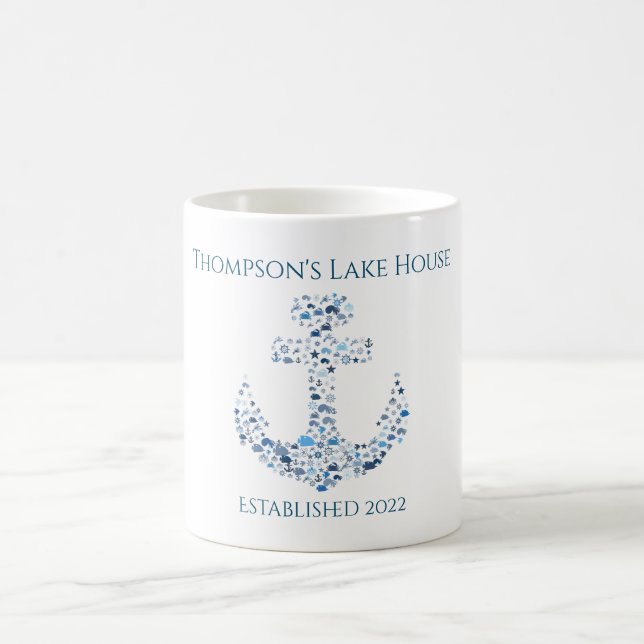 Personalised Nautical Themed  Coffee Mug (Center)