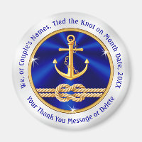 Personalised Nautical Wedding Favours, Tie the Kno