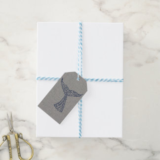 Personalised Nautical Whale Tail Art Gift Tags