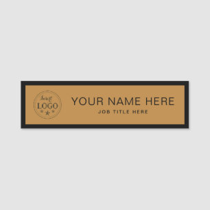 Personalised Navy Blue 3.5" X 1" Rectangle Name Ta Tag