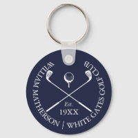 Personalised Navy Blue Classic Golf Club Name