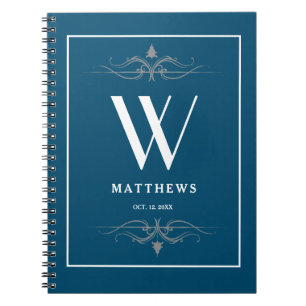 Personalised navy blue Classic  Notebook