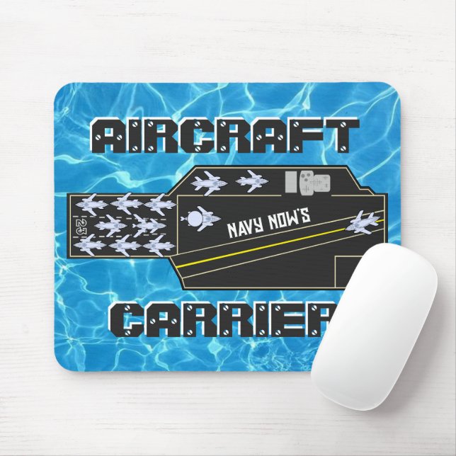 Personalised Navy Now's Aircraft Carrier Striker Mouse Pad (With Mouse)