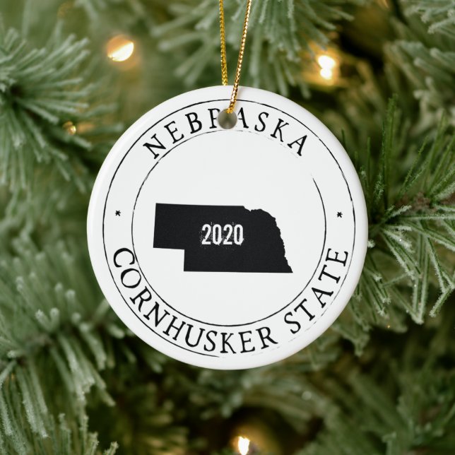 Personalised Nebraska Ornament (Tree)