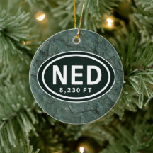 Personalised Nederland CO 8,230 FT NED Ornament