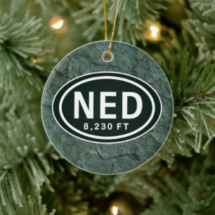 Personalised Nederland CO 8,230 FT NED Ornament