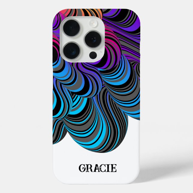 Personalised Neon Colourful  Case-Mate iPhone Case (Back)