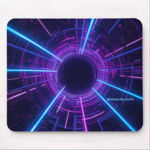 Personalised Neon Retro-Futuristic Gateway Mouse Pad