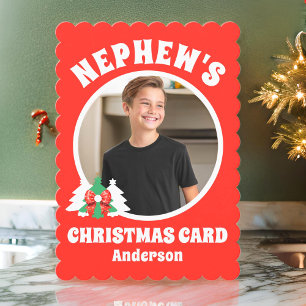 Personalised Nephew's Photo Christmas Holiday Card