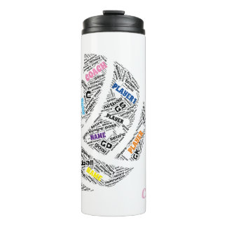 Personalised Netball Team/ Coach thermal mug