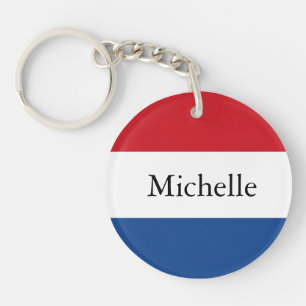 Personalised Netherlands Flag Keychain