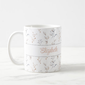 Personalised Neutral Botanical Name Mug