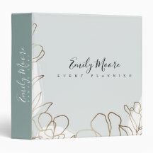 Personalised Neutral Nature Inspired 3 Ring Binder