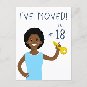 Personalised New Address Postcard