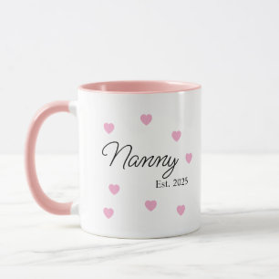Personalised New Baby Announcement, New Nanny Mug, Mug