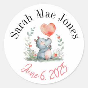 Personalised new baby stickers 
