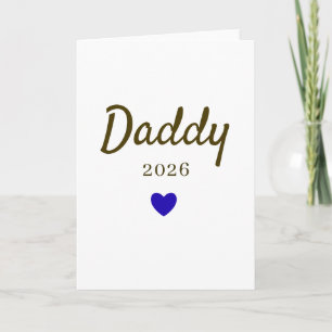 Personalised New Daddy Love Design with Year Card
