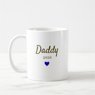 Personalised New Daddy Love Design with Year Coffee Mug