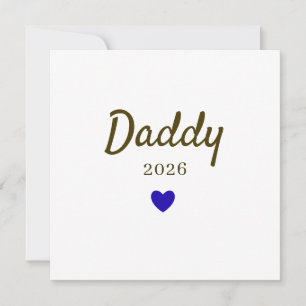 Personalised New Daddy Love Design with Year Holiday Card