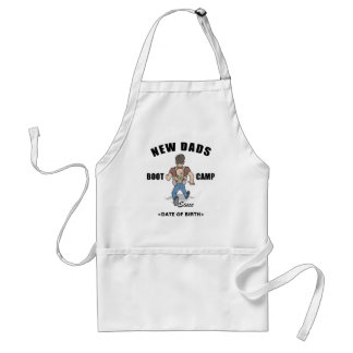 Personalised New Dads Boot Camp Gift Standard Apron