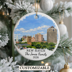 Personalised New Haven Ornament Custom Connecticut
