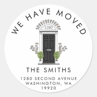 Personalised New Home Address Label Sticker