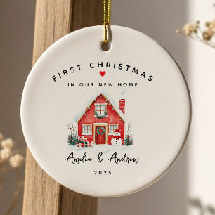 Personalised New Home Ceramic Ornament