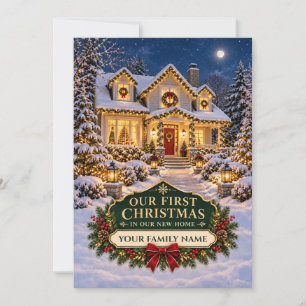Personalised New Home Christmas Card