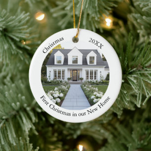 Personalised New Home Christmas Ceramic Ornament