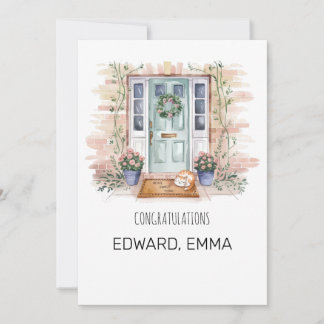 Personalised New Home Congratulations Card