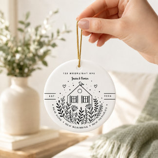 Personalised New Home | First Home Keepsake Ceramic Ornament