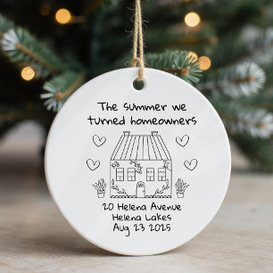 Personalised New Home Keepsake Moving House Ceramic Ornament