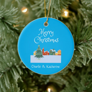 Personalised New Home Photo Ornament, Custom House Ceramic Ornament