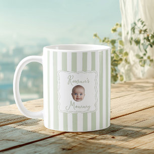 Personalised New Mum Baby Name Face Photo Coffee Mug