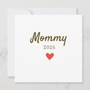 Personalised New Mummy Love Design with Year Holiday Card