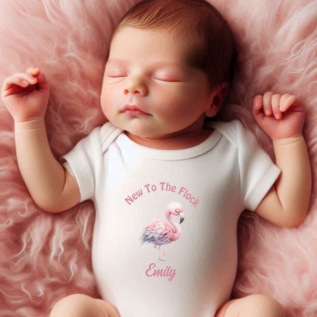 Personalised New To The Flock  Baby Bodysuit (Creator Uploaded)