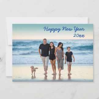 Personalised New Year Greeting :  Holiday Card