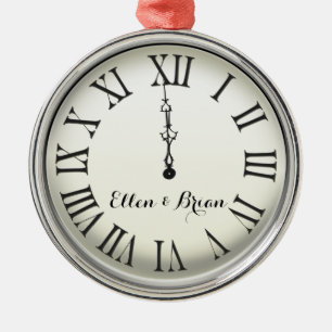 Personalised New Year's Eve Metal Ornament