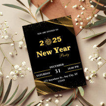Personalised New Year's Party Invitation