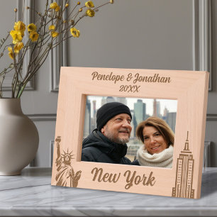 Personalised New York City Custom Name & Date Etched Frames