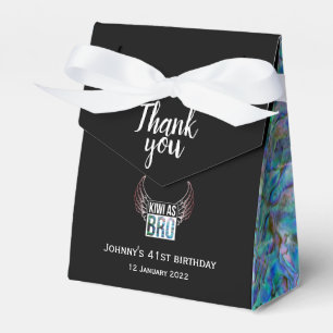 PERSONALISED NEW ZEALAND KIWI AS PAUA FAVOUR BOX