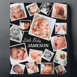 Personalised Newborn Baby 17 Photo | Gift Plaque<br><div class="desc">Gorgeous custom photo plaque featuring 17 pictures of your choice,  and a text template that is easy to personalise. Makes a unique gift for parents of their newborn babies or to give to proud grandparents.</div>