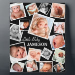 Personalised Newborn Baby 17 Photo | Gift Plaque<br><div class="desc">Gorgeous custom photo plaque featuring 17 pictures of your choice,  and a text template that is easy to personalise. Makes a unique gift for parents of their newborn babies or to give to proud grandparents.</div>