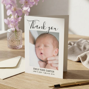 Personalised Newborn Photo Birth Announcement