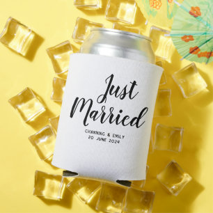 Personalised Newlywed Honeymoon Just Married Can Cooler