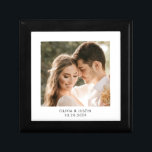 Personalised Newlyweds Photo Wood Keepsake Box<br><div class="desc">A personalised wedding photo wood lacquered keepsake box. Replace this photo with your own favourite wedding photo.</div>