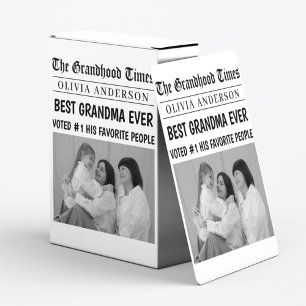 Personalised Newspaper    Best Grandma Gift Playing Cards