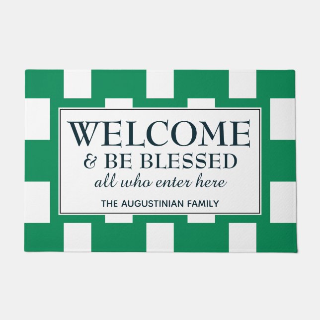 Personalised NIGERIA Welcome Doormat (Front)