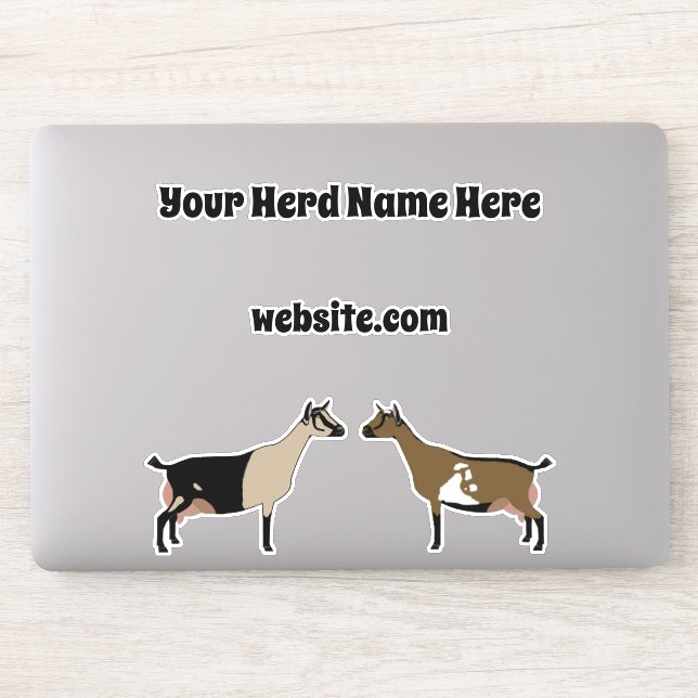 Personalised Nigerian Dwarf Dairy Goat (Computer)