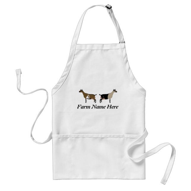 Personalised Nigerian Dwarf Dairy Goat Farm Standard Apron (Front)